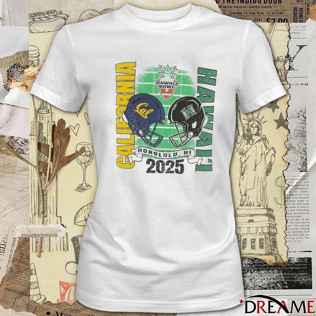 2025 Sheraton Hawaii Bowl California Golden Bears vs. Hawai’i Rainbow Warriors Honolulu HI t-shirt