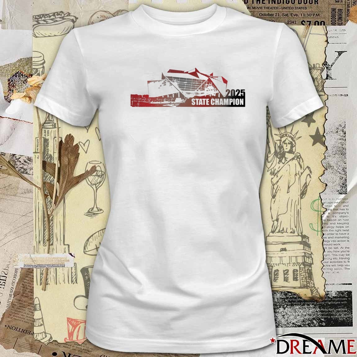 2025 State Champions Creekside Seminoles GHSA Class 4A Stadium t-shirt