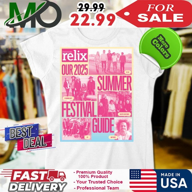 2025 Summer Festival Guide Relix Issue Shirt