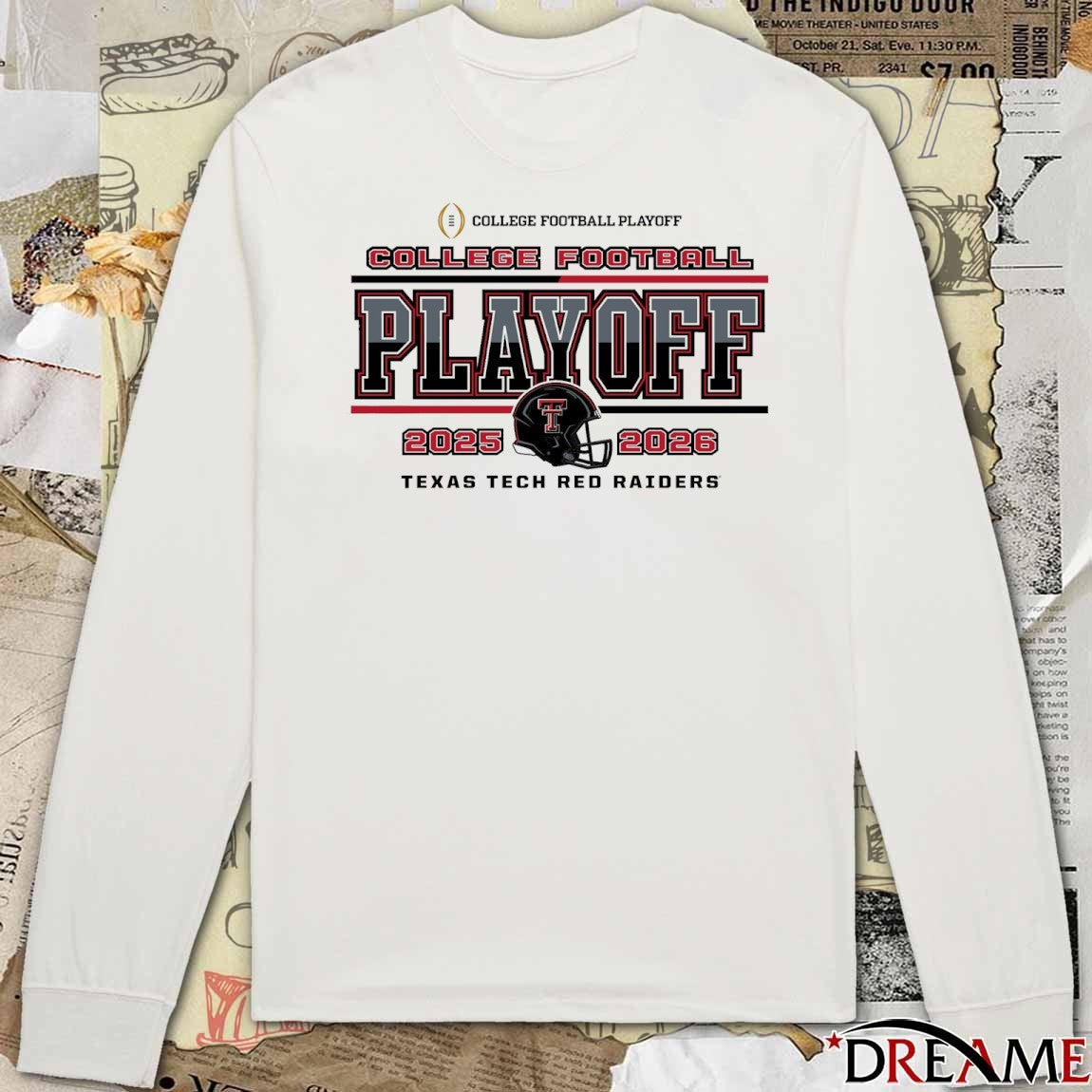 2025 Texas Tech Red Raiders College Football Playoff 2025-26 Speed Helmet t-shirt