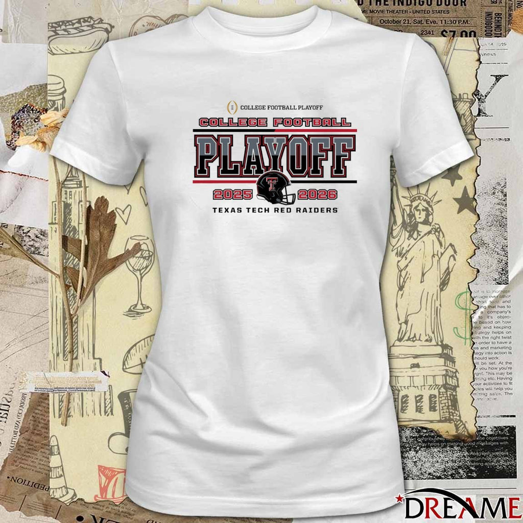 2025 Texas Tech Red Raiders College Football Playoff 2025-26 Speed Helmet t-shirt