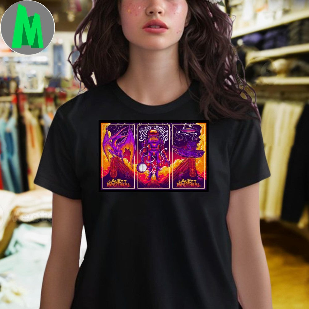 2025 Tour The Avett Brothers Red Rocks Poster Limited Shirt