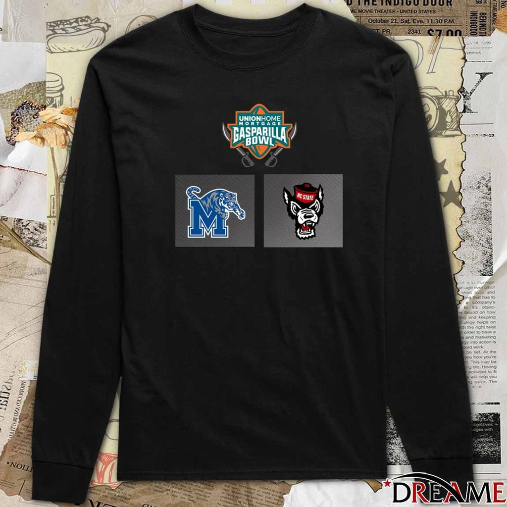2025 Union Home Mortgage Gasparilla Bowl Memphis Tigers Vs NC State Wolfpack Dec 19 New Logos t-shirt