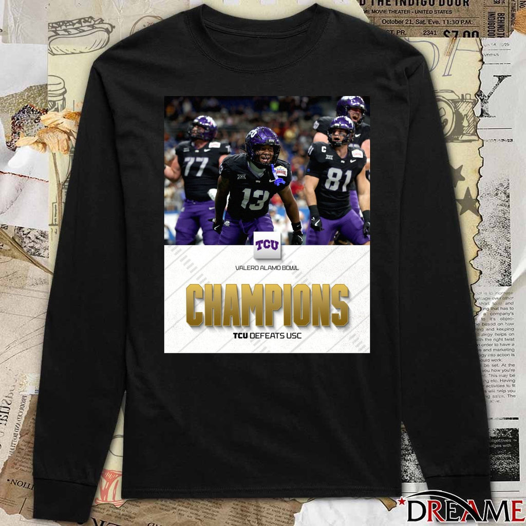 2025 Valero Alamo Bowl TCU defeats USC Champions Poster t-shirt