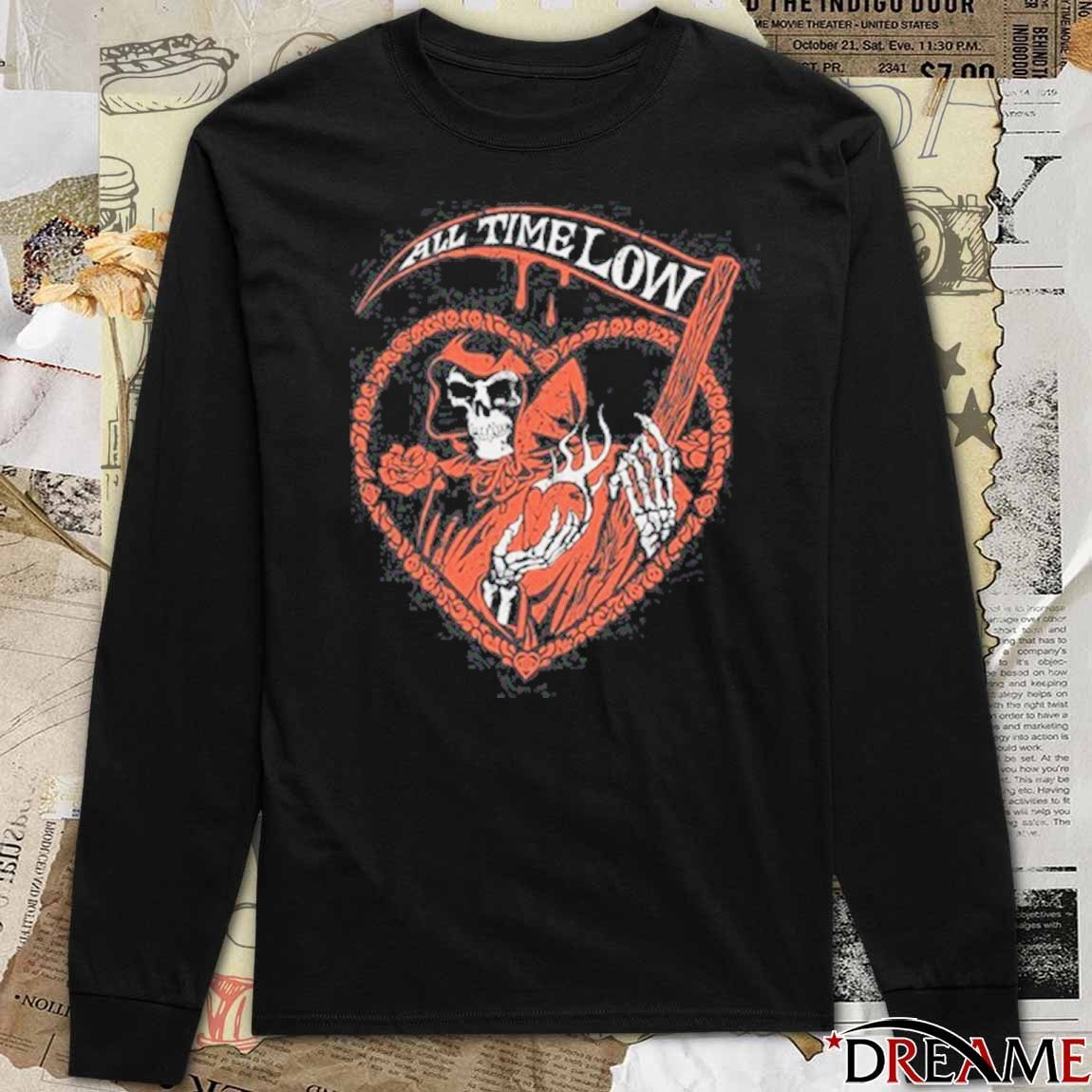 2026 All Time Low New Valentine’s Day Reaper t-shirt
