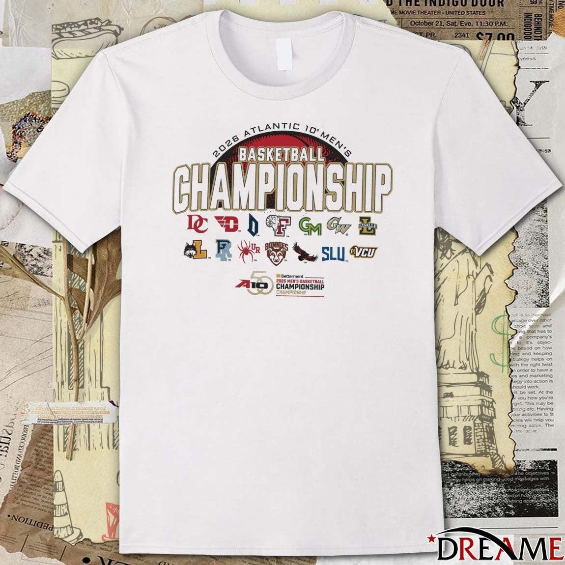 2026 Atlantic 10 Men’s Basketball Championship All Team Logo t-shirt