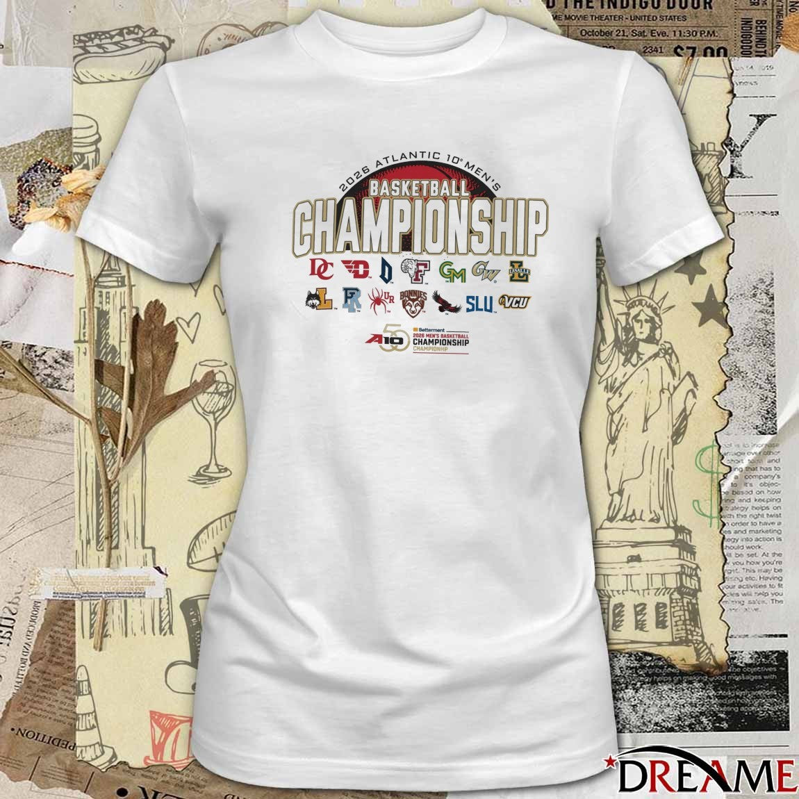 2026 Atlantic 10 Men’s Basketball Championship All Team Logo t-shirt