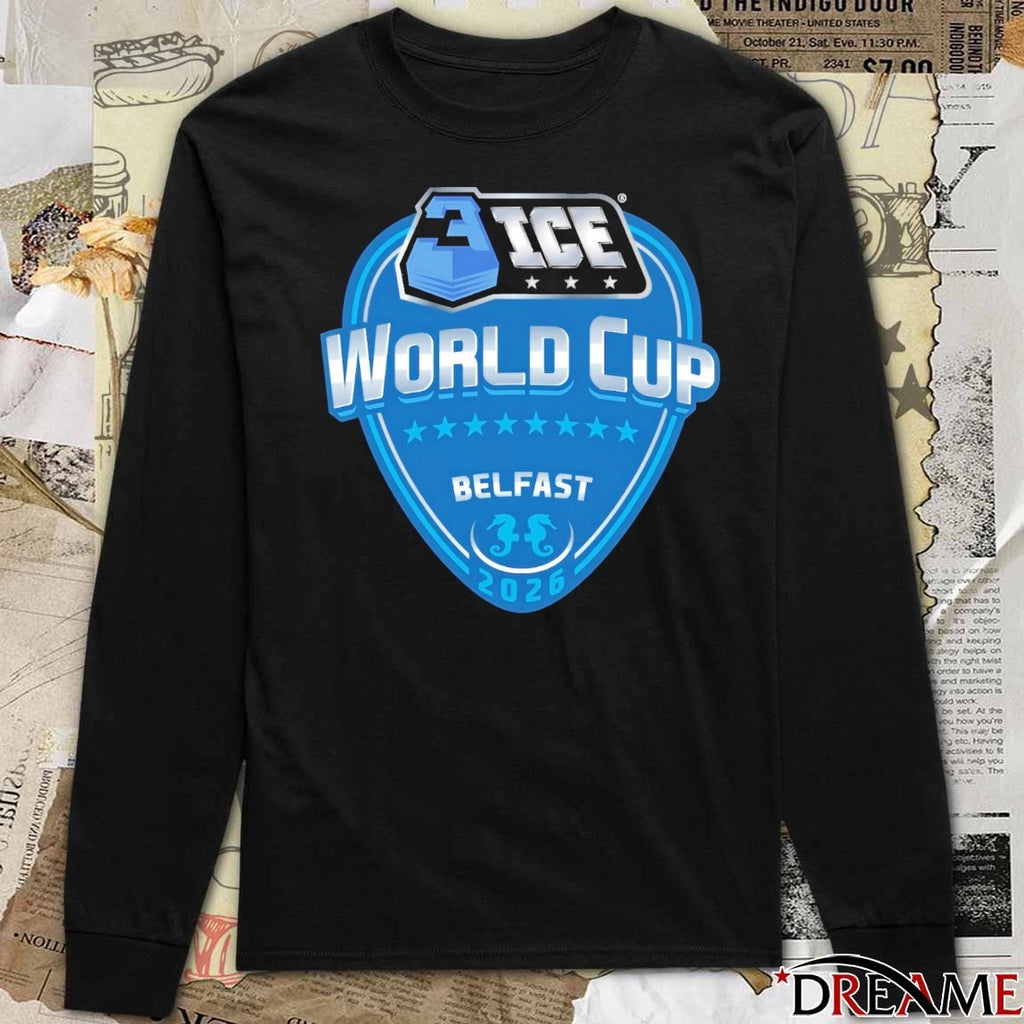 2026 Belfast Giants 3 Ice Hockey World Cup Logo t-shirt