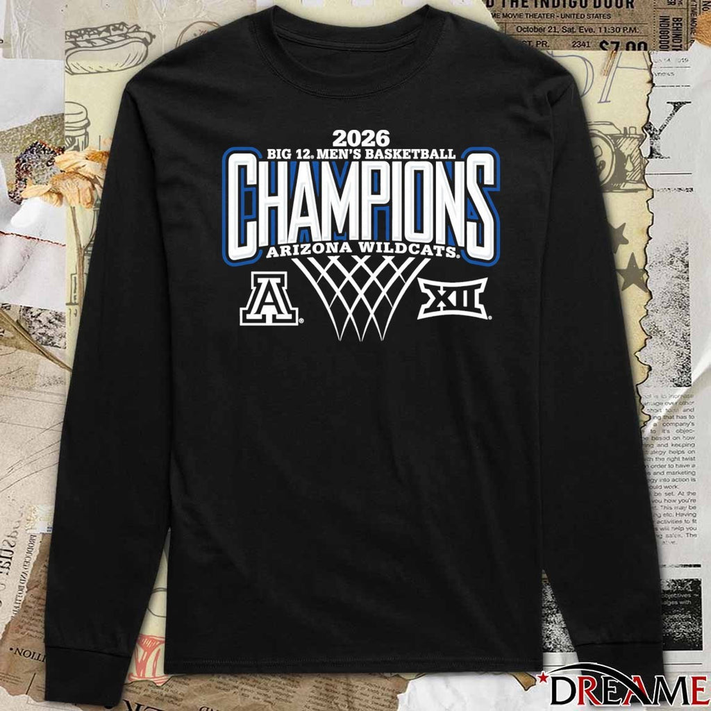 2026 Big 12 Men’s Basketball Regular Season Champions Arizona Wildcats t-shirt