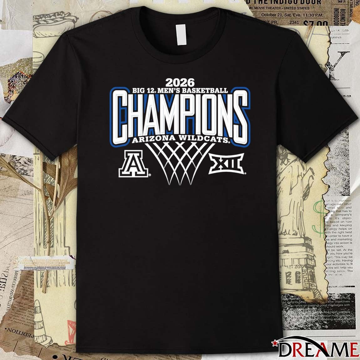 2026 Big 12 Men’s Basketball Regular Season Champions Arizona Wildcats t-shirt