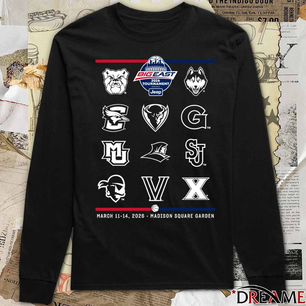 2026 Bigeast Basketball Tournament March 11-14 2026 Madison Square Garden t-shirt