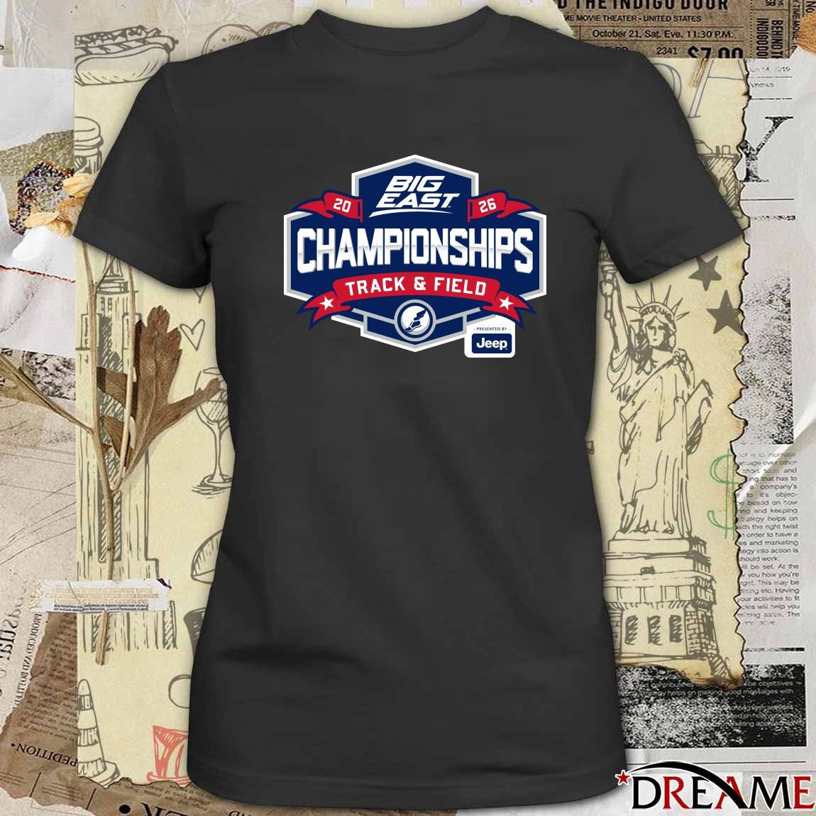 2026 Bigeast Championships Indoor Track and Field Magnet t-shirt