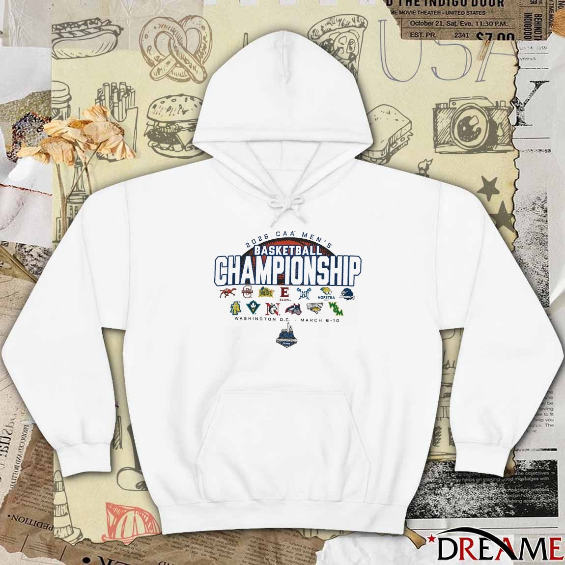 2026 CAA Men’s Basketball Championship Washington, D.C March 6-10, 2026 t-shirt