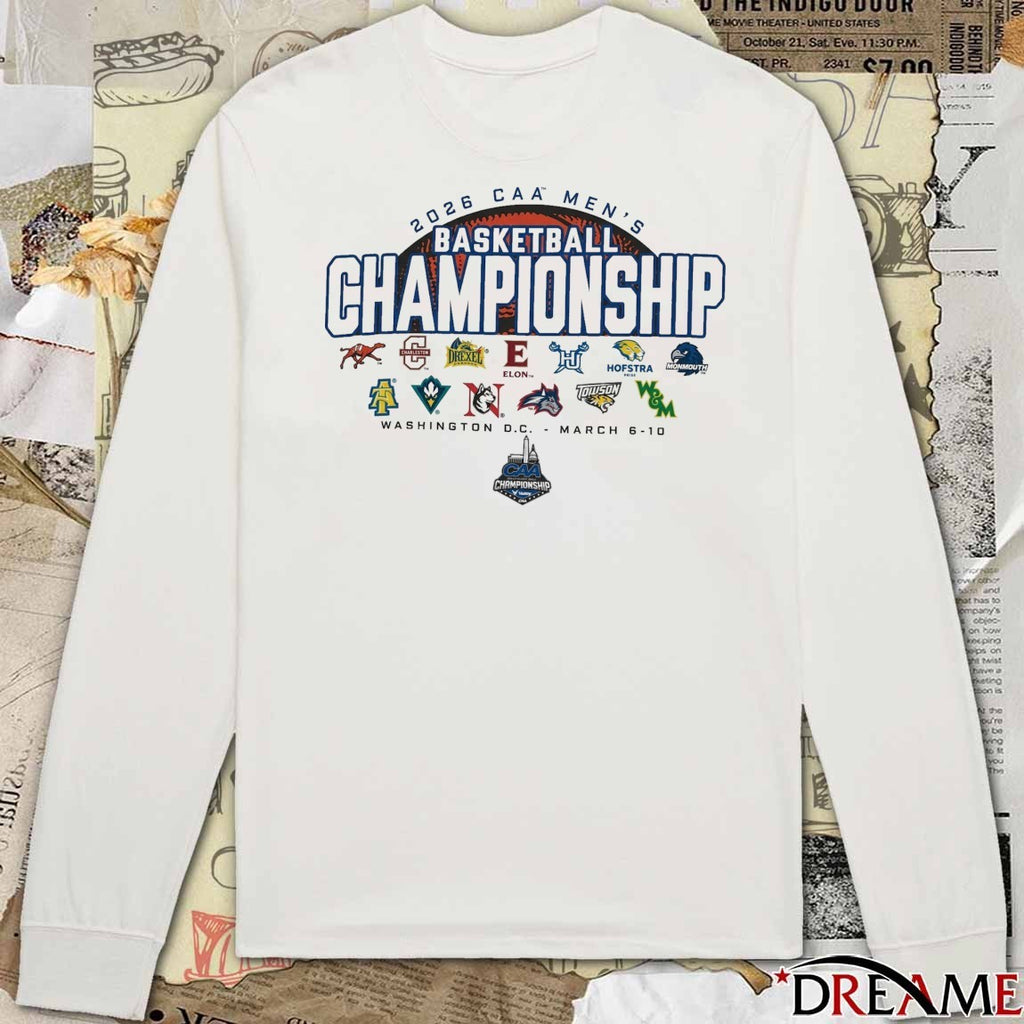 2026 CAA Men’s Basketball Championship Washington, D.C March 6-10, 2026 t-shirt