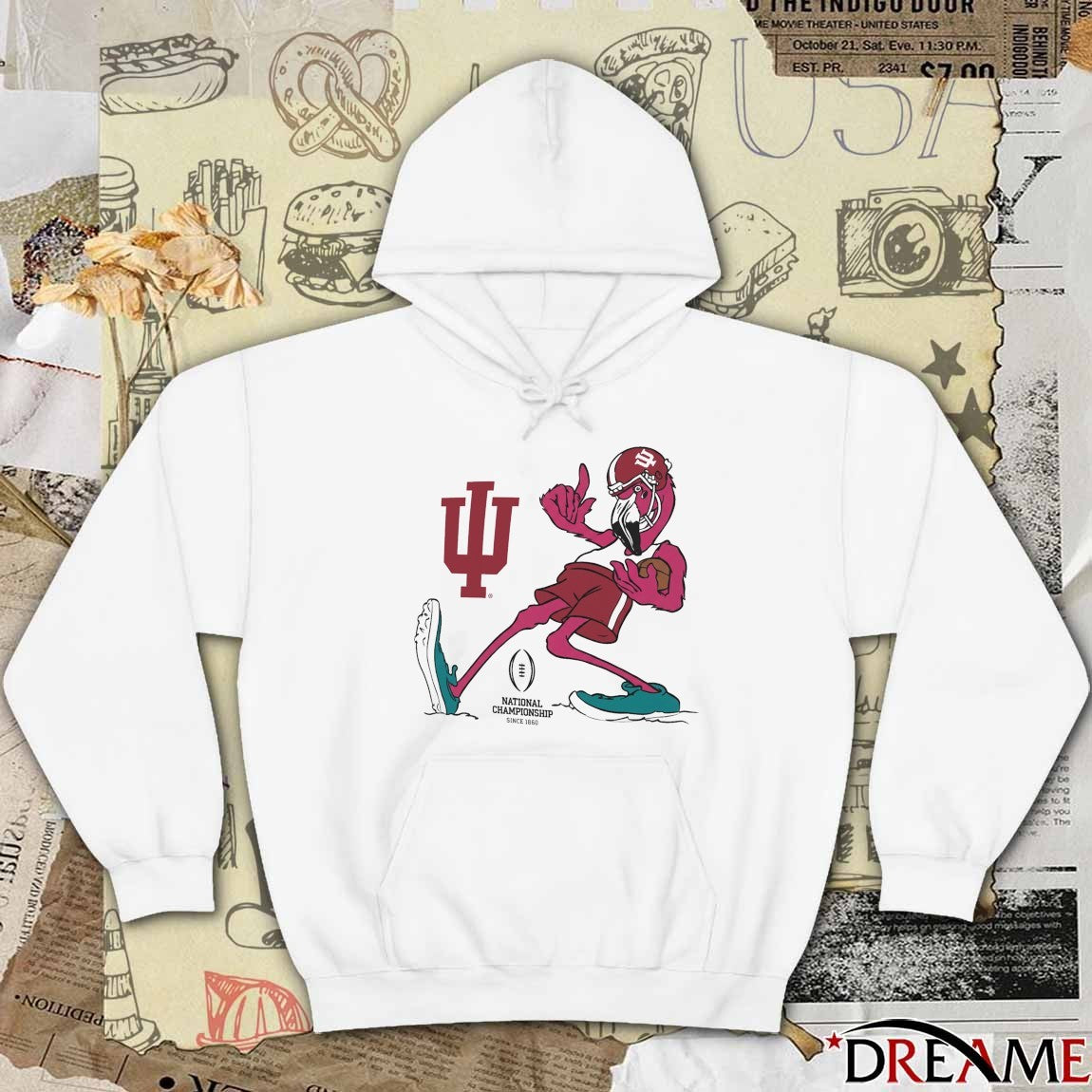 2026 CFP National Championship Indiana Flamingo Logos hoodie and t-shirt