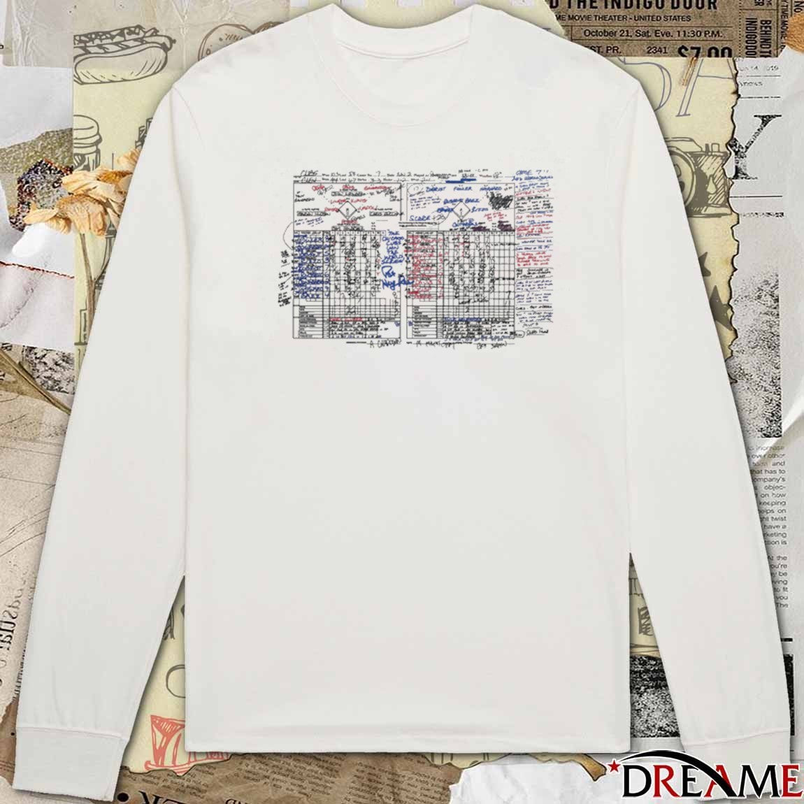 2026 Chicago Cubs Pat Hughes Scorecard t-shirt