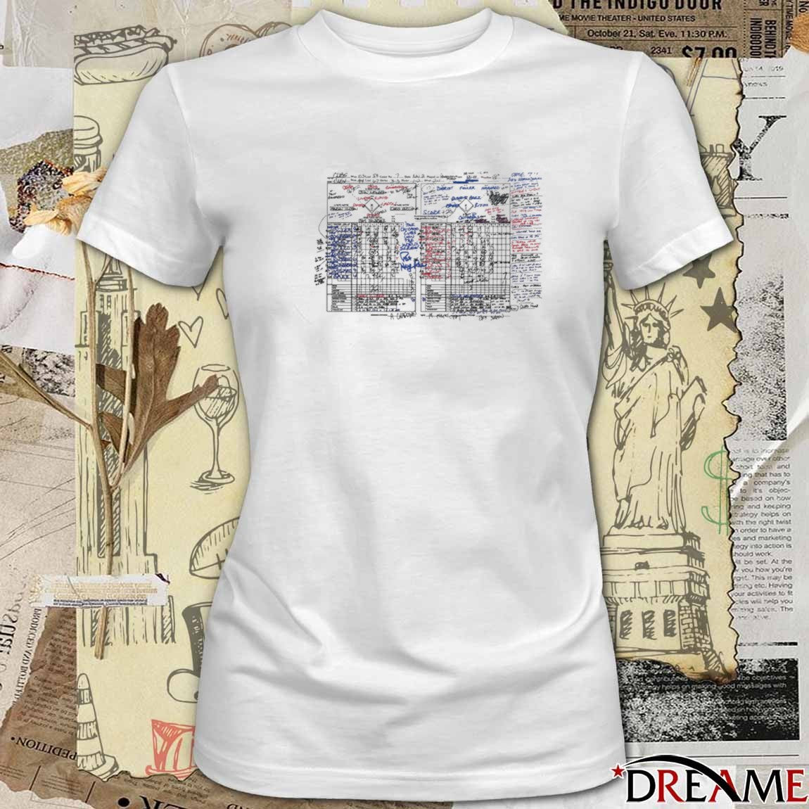 2026 Chicago Cubs Pat Hughes Scorecard t-shirt