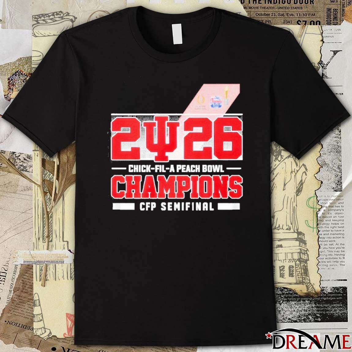 2026 Chick-Fil-A Peach Bowl Champions CFP Semifinal – Road To The National Championship t-shirt