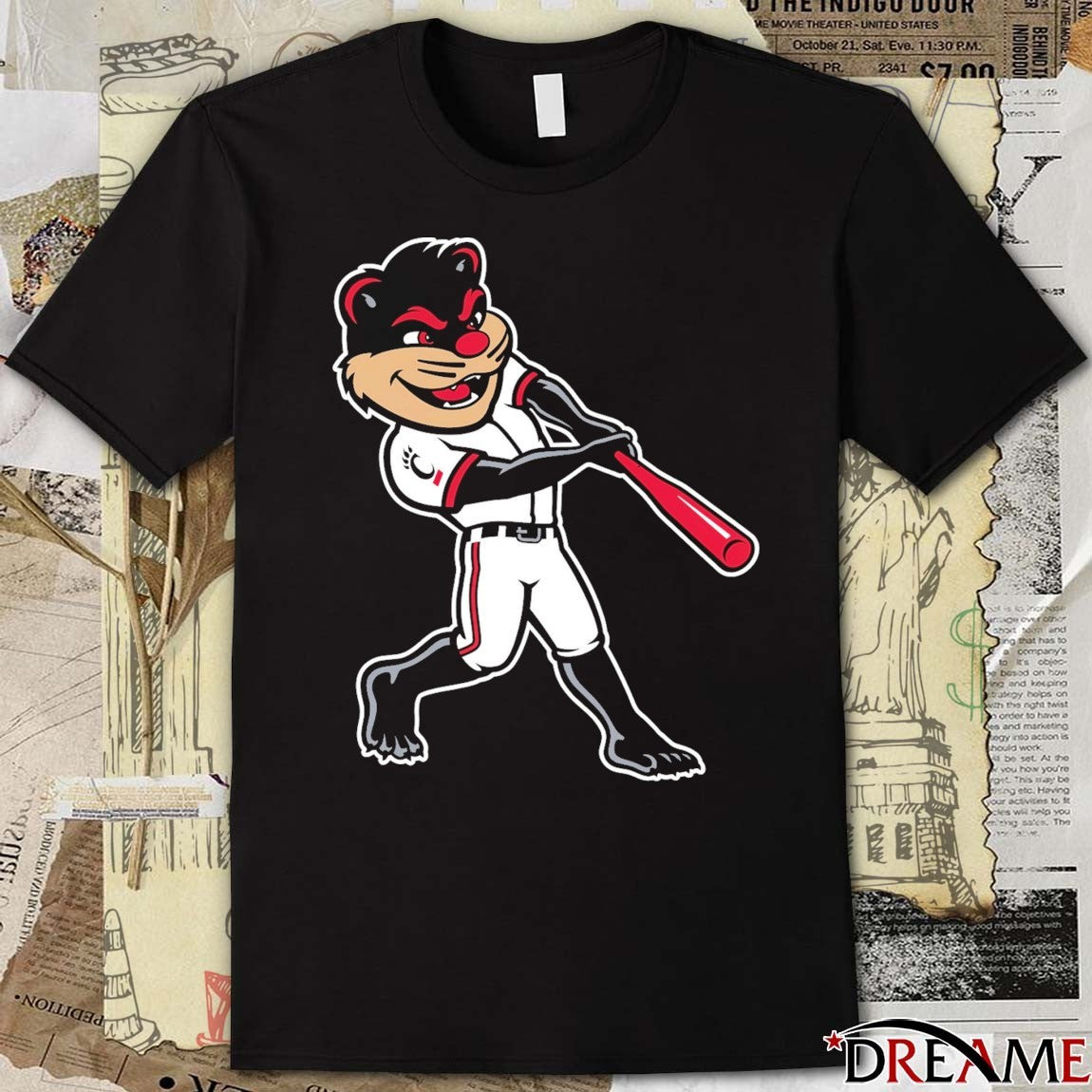 2026 Cincinnati Bearcats The Bearcat Swings For The Fences Mascot New t-shirt