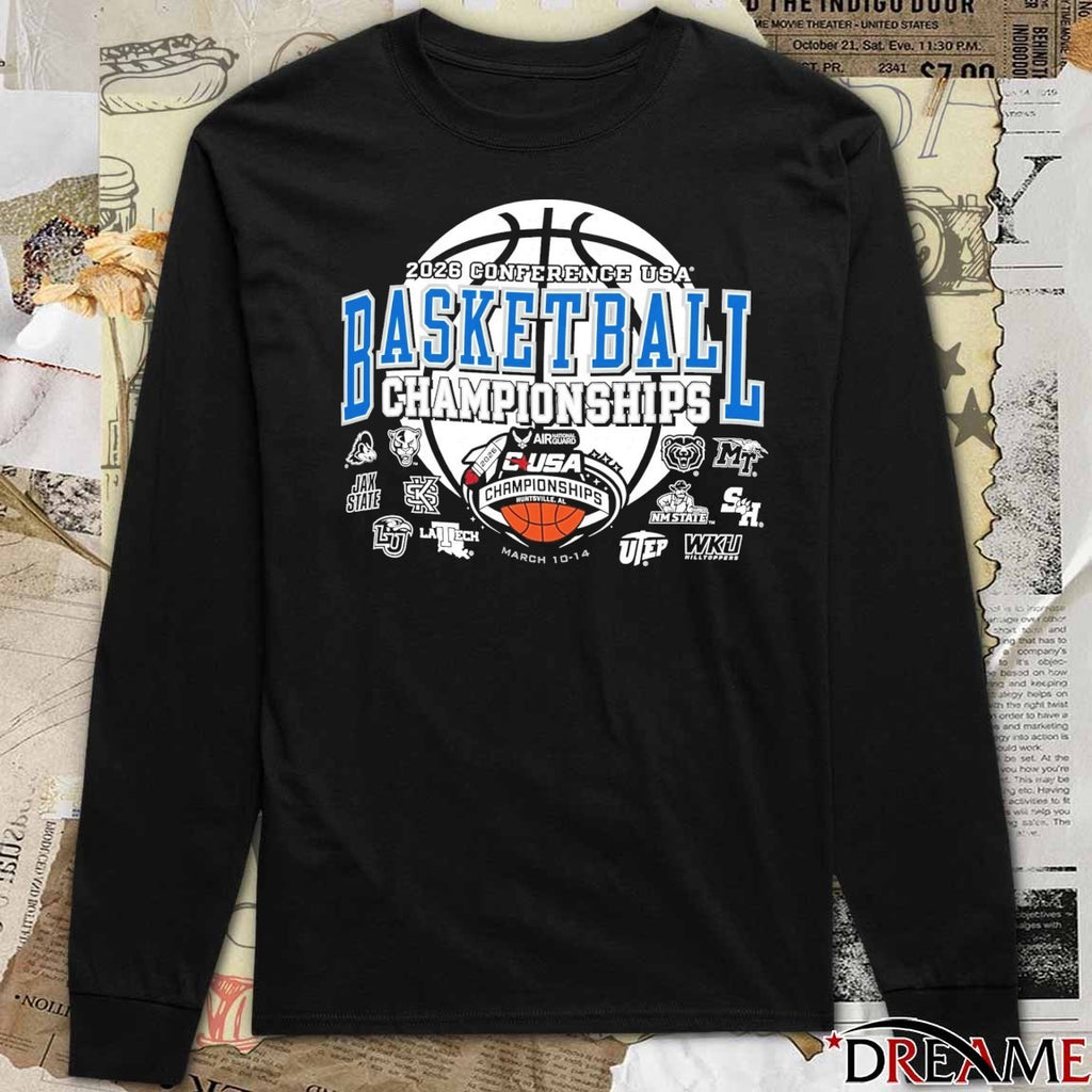 2026 Conference USA Basketball Championships Huntsville, AL March 10-14 Teams Logos t-shirt