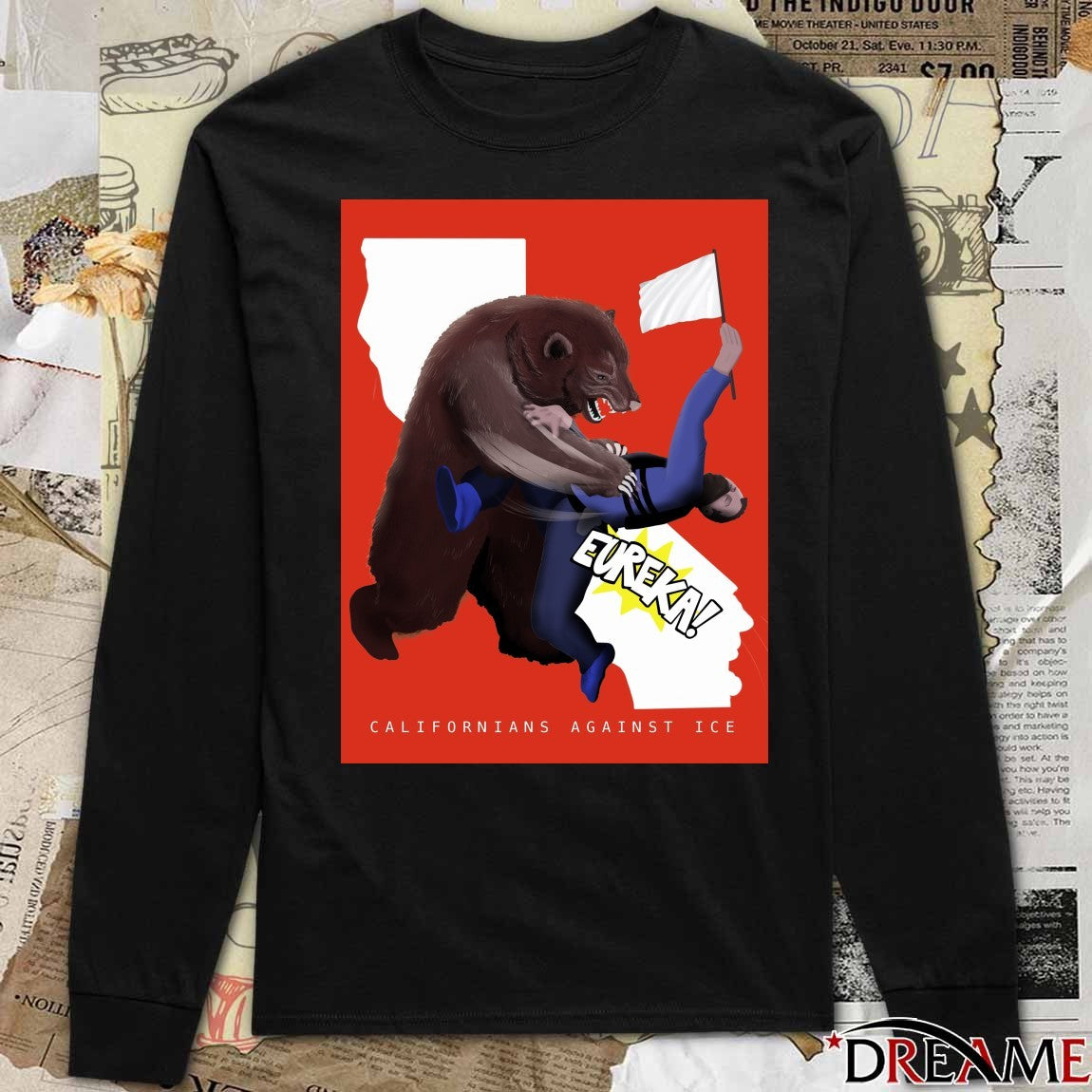2026 Eureka Californians Against ICE t-shirt