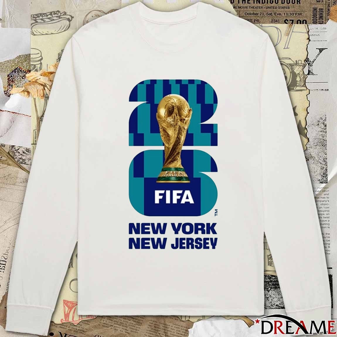 2026 Fifa New York New Jersey World Cup Lenticular t-shirt