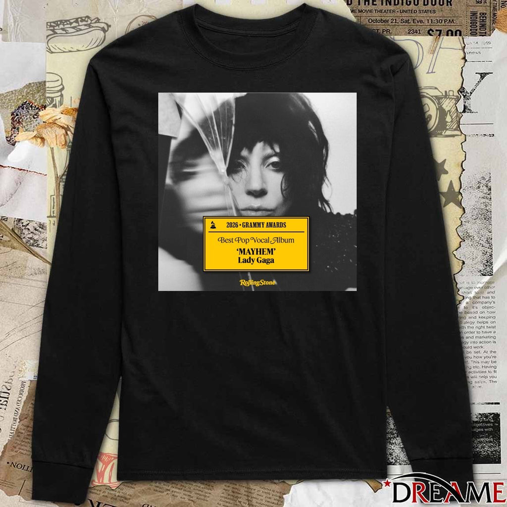 2026 Grammy Awards Best Pop Vocal Album Mayhem Lady Gaga Poster t-shirt