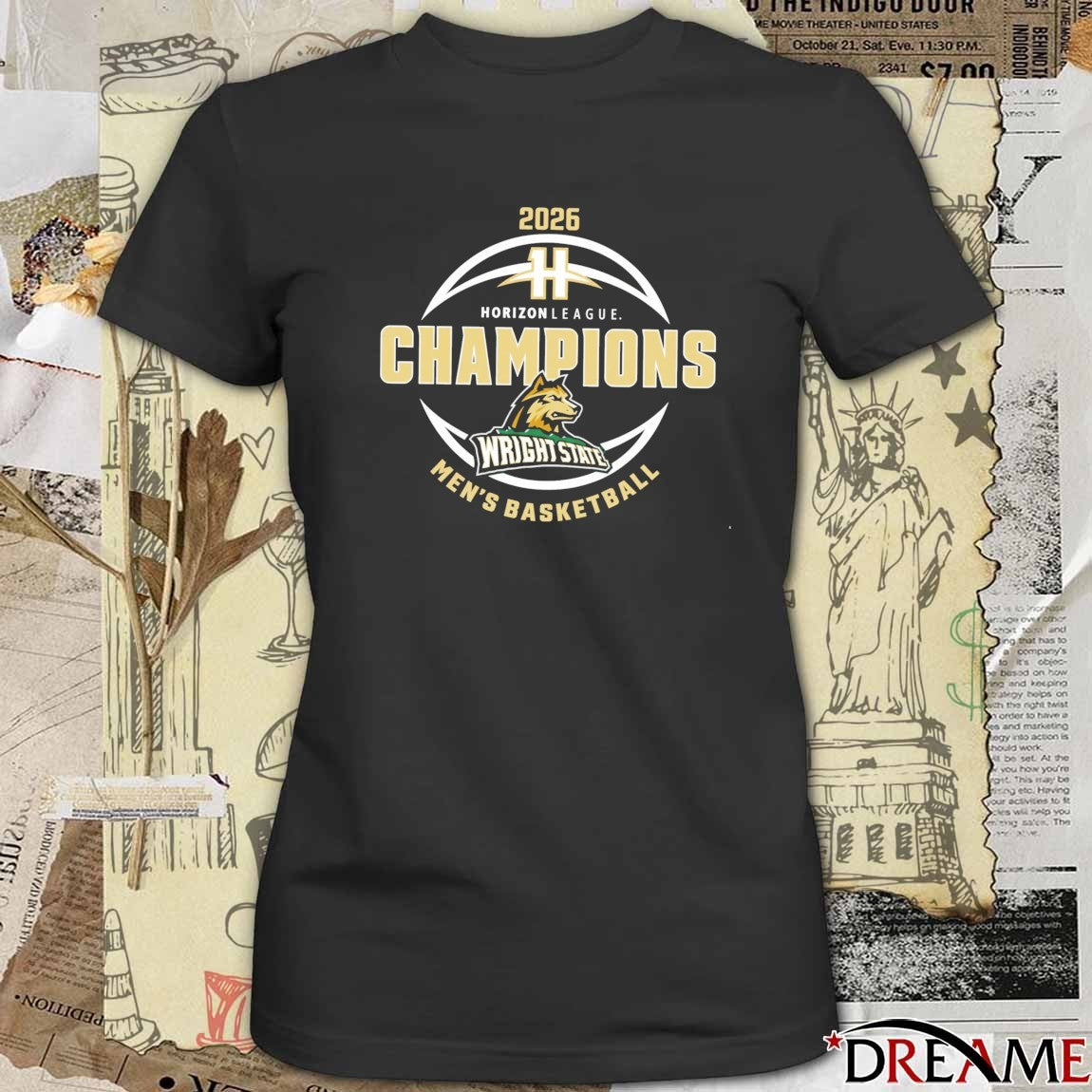 2026 Horizon League Champions Wright State Men’s Basketball t-shirt