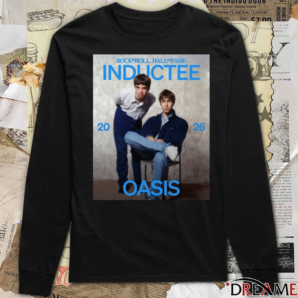 2026 Inductee Rock & Roll Hall of Fame Oasis Poster t-shirt