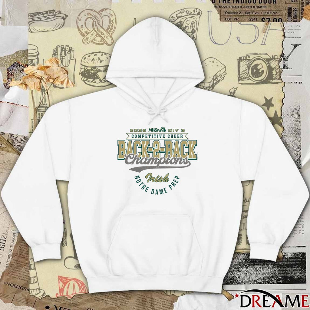 2026 MHSAA Competitive Cheer D3 Finalist Notre Dame Prep t-shirt