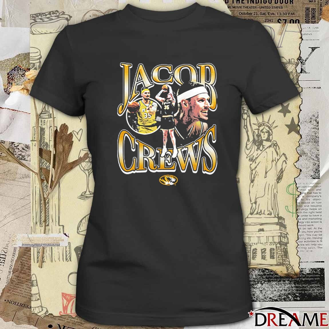 2026 Mizzou Tigers NIL Jacob Crews Basketball Player t-shirt