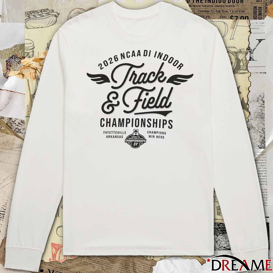2026 NCAA Division I Indoor Track and Field Championships Fayetteville, Arkansas t-shirt