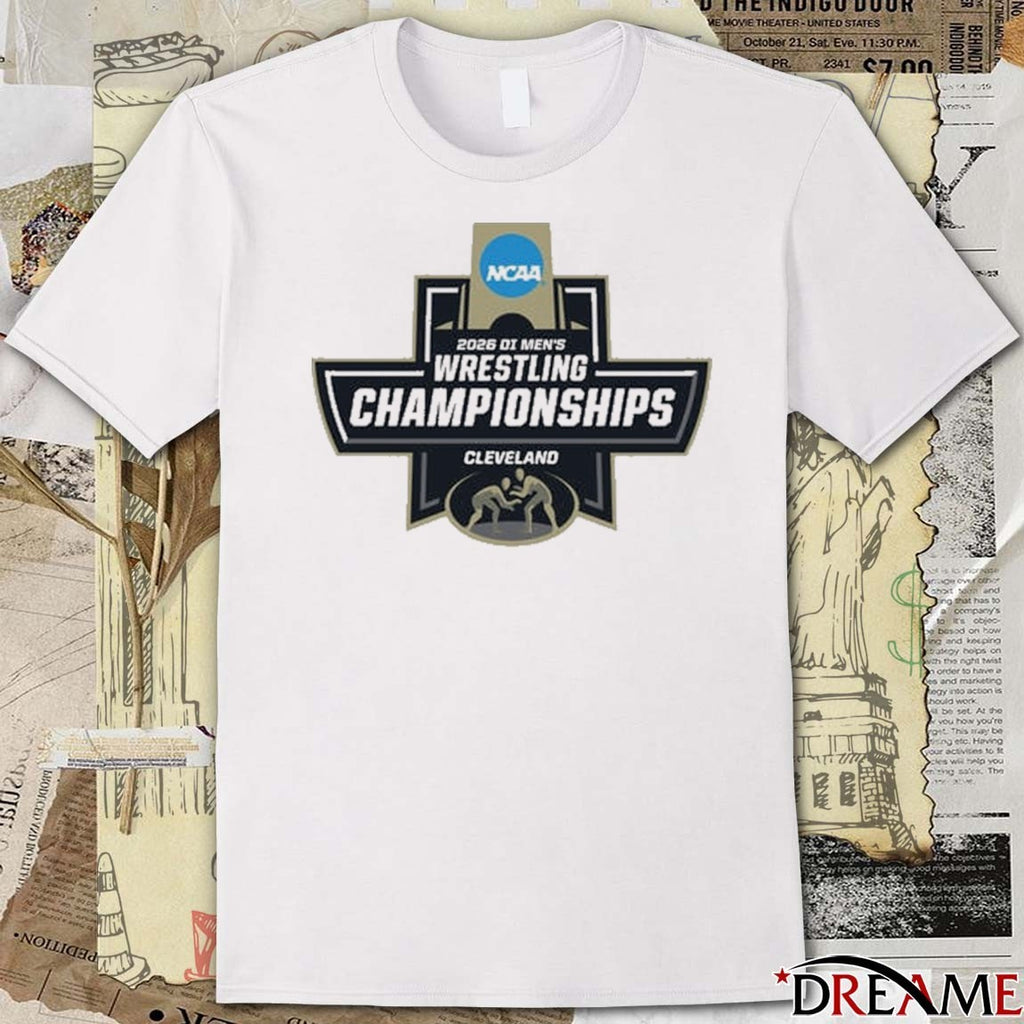 2026 NCAA Division I Men’s Wrestling Championships Cleveland, Ohio Logo t-shirt