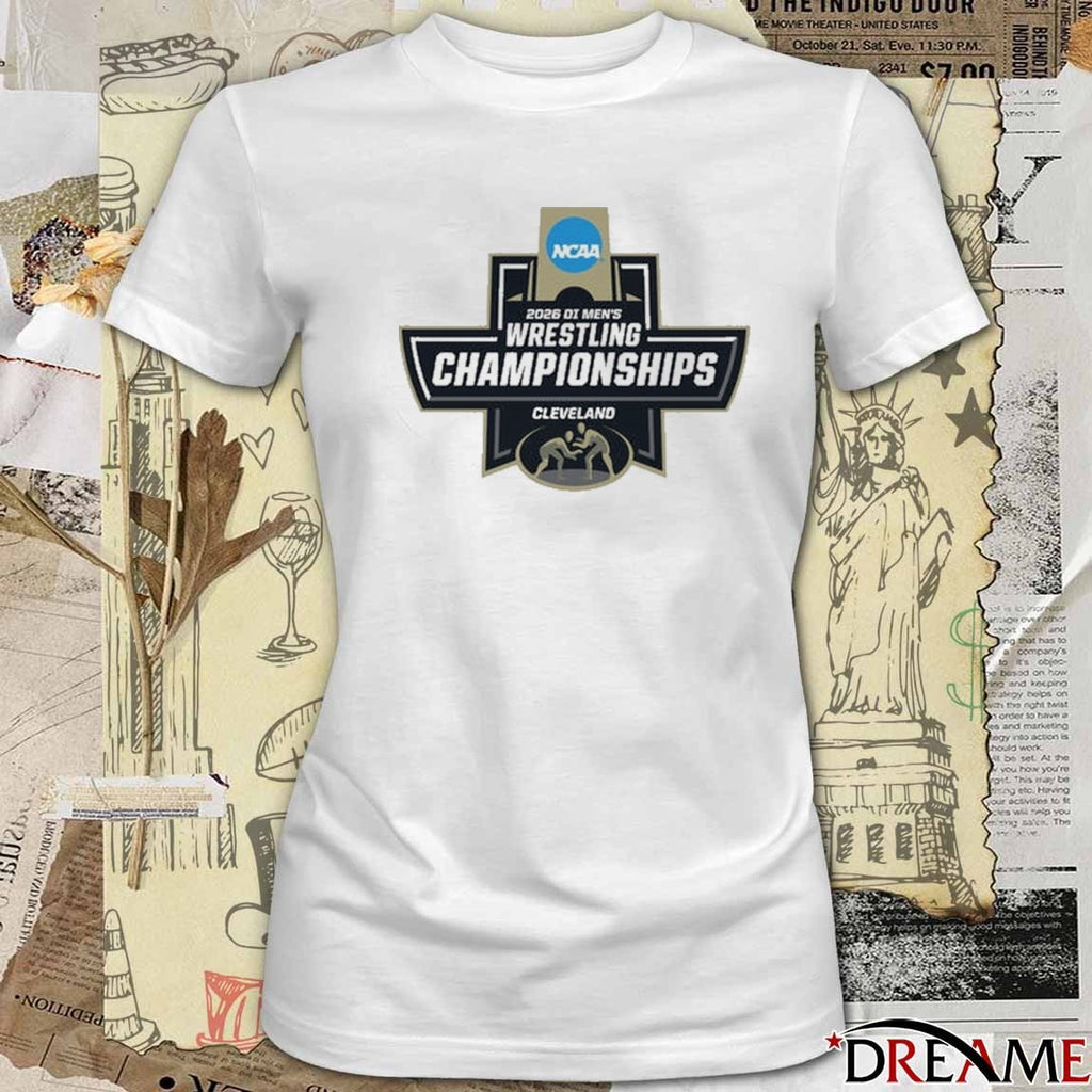 2026 NCAA Division I Men’s Wrestling Championships Cleveland, Ohio Logo t-shirt