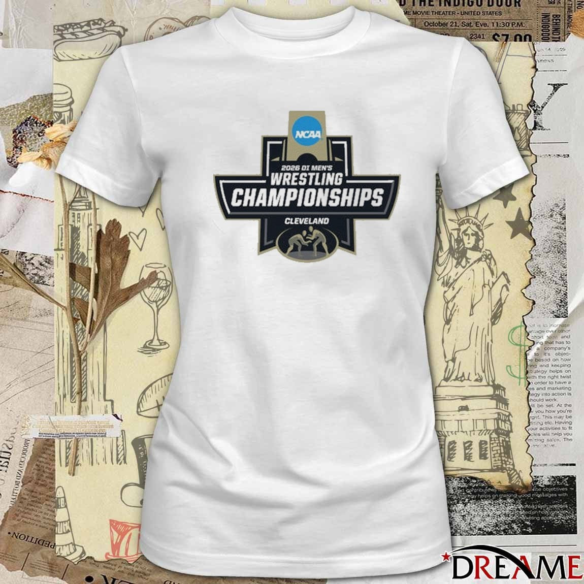 2026 NCAA Division I Men’s Wrestling Championships Cleveland, Ohio Logo t-shirt