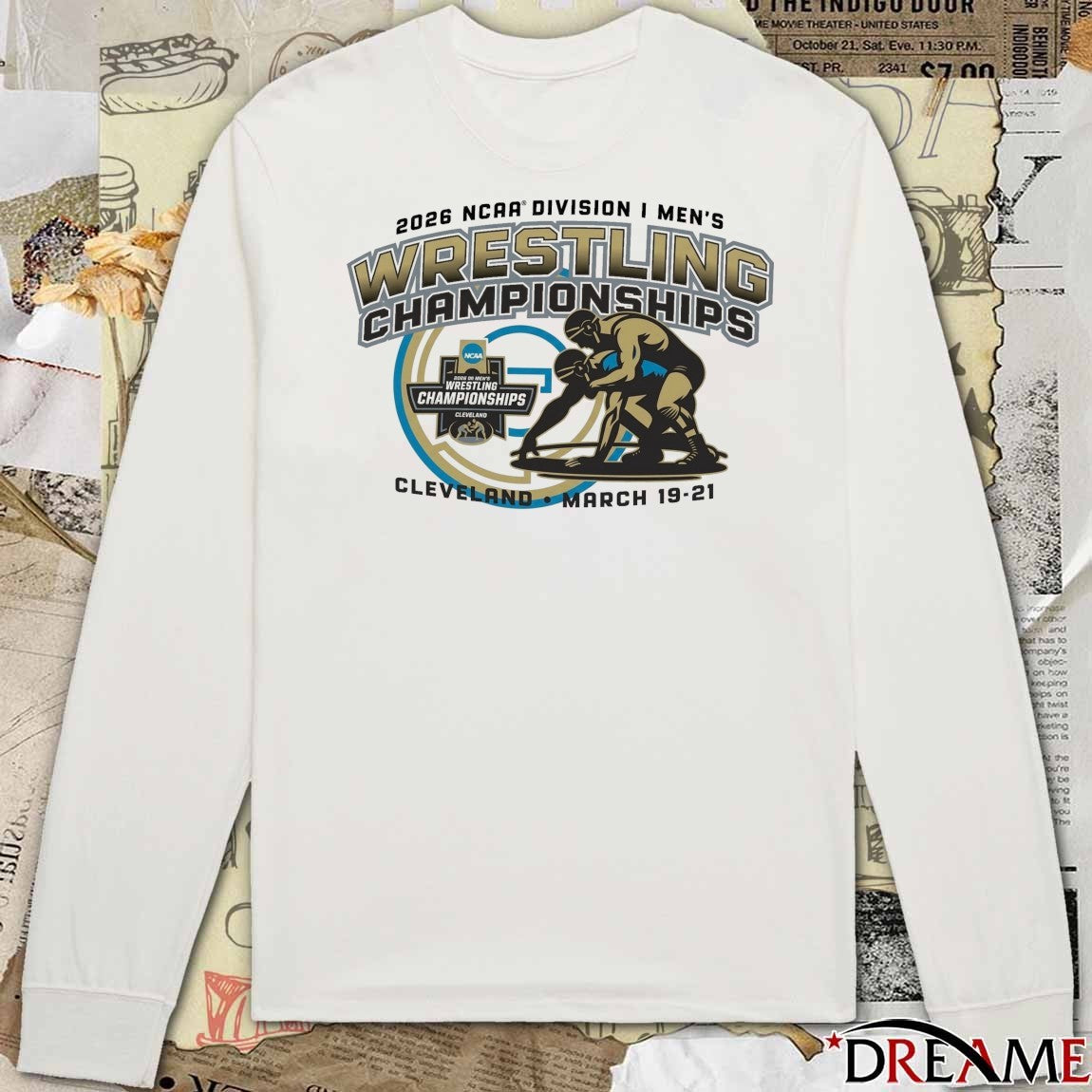 2026 NCAA Division I Men’s Wrestling Championships Cleveland, Ohio March 19-21, 2026 t-shirt
