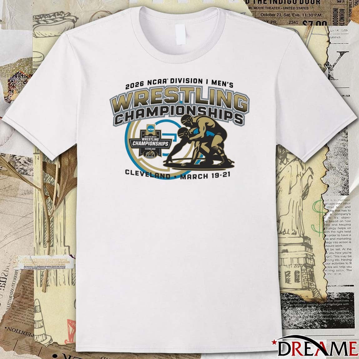 2026 NCAA Division I Men’s Wrestling Championships Cleveland, Ohio March 19-21, 2026 t-shirt
