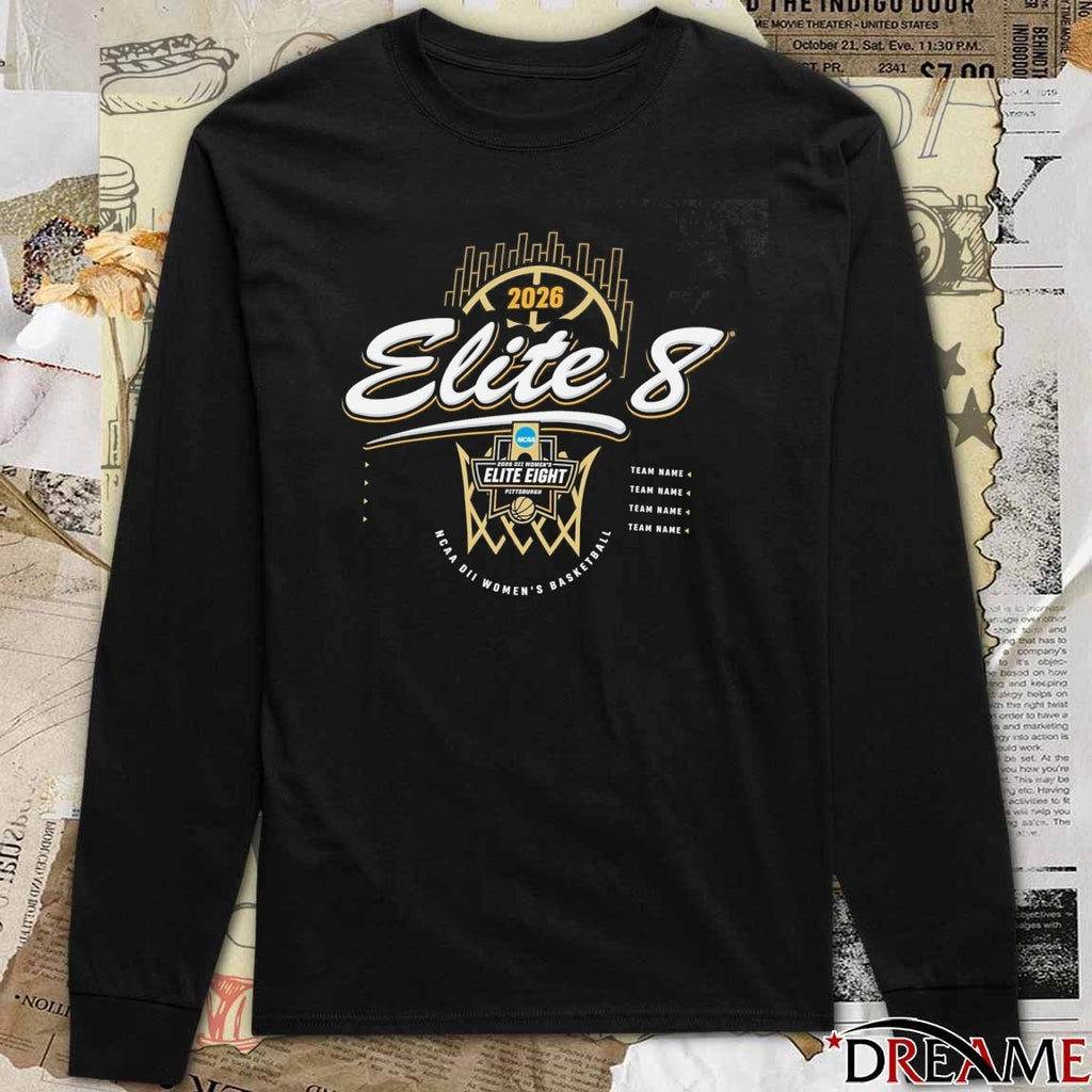 2026 NCAA Division II Women’s Basketball Elite Eight Pittsburgh New t-shirt
