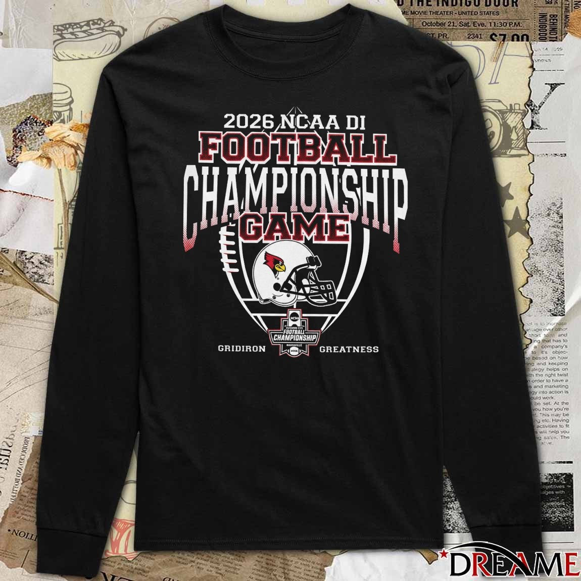 2026 NCAA Division III Football Championship Game Illinois State Redbirds Gridiron Greatness t-shirt