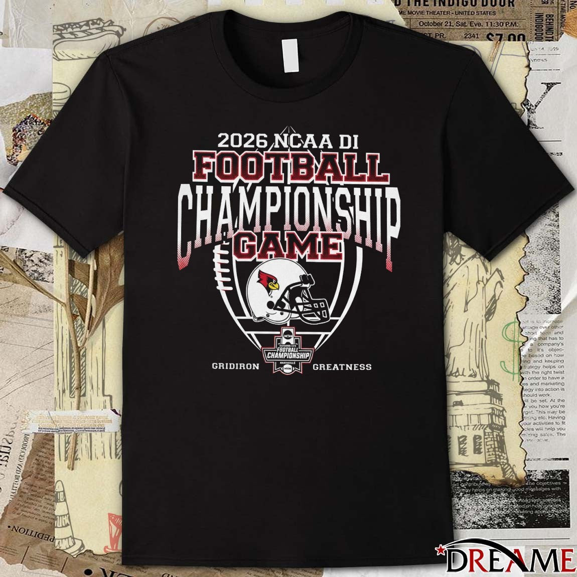 2026 NCAA Division III Football Championship Game Illinois State Redbirds Gridiron Greatness t-shirt