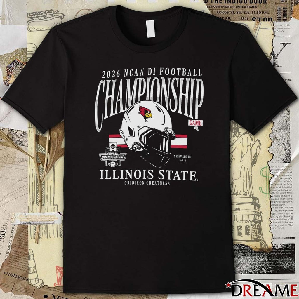 2026 NCAA Division III Football Championship Game Nashville TN Jan 5 Illinois State Redbirds Gridiron Greatness t-shirt