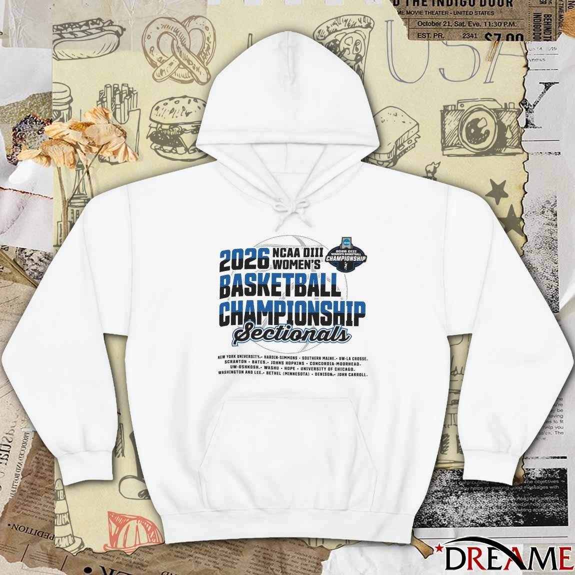 2026 NCAA Division III Women’s Basketball Championship Features 16 Teams t-shirt
