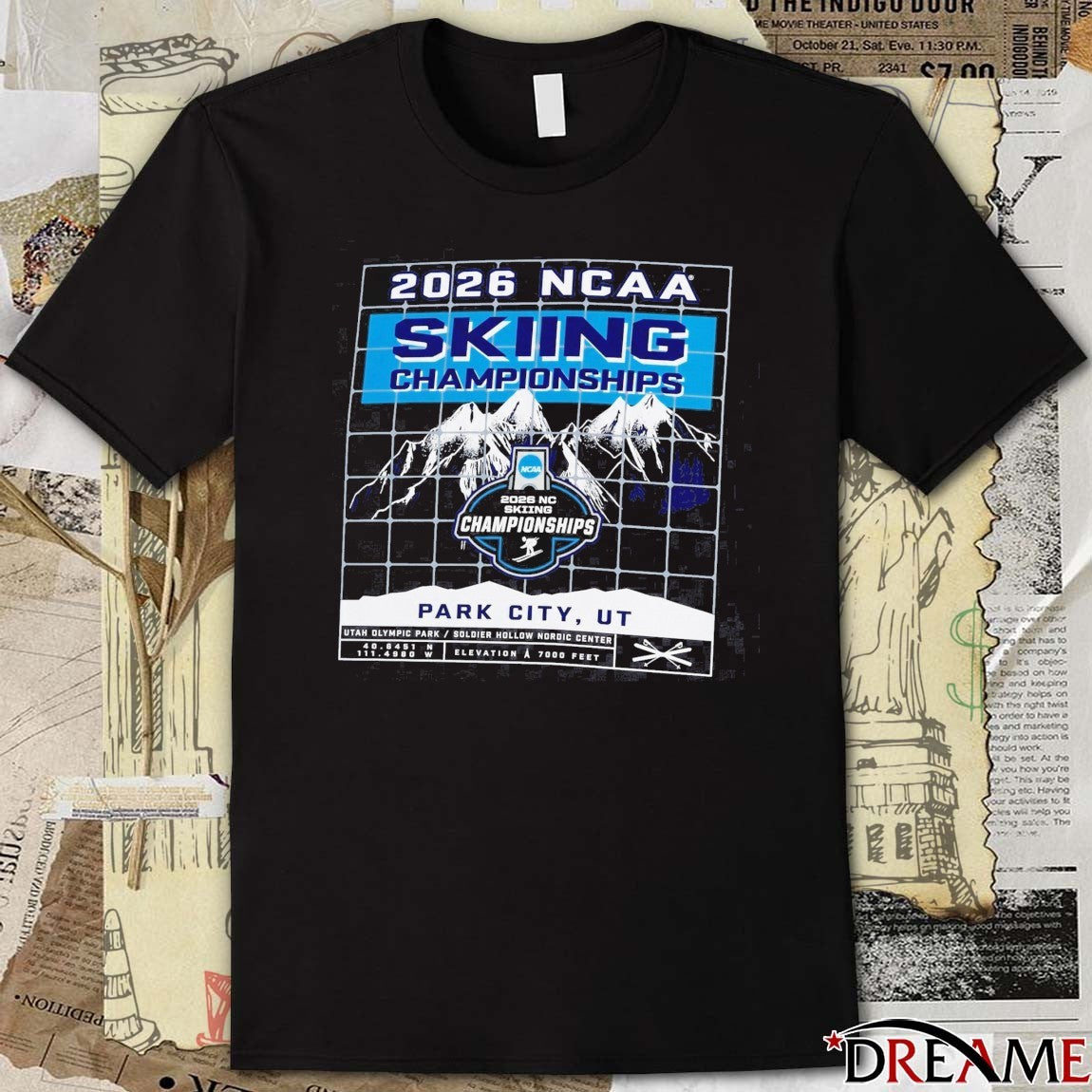 2026 NCAA Skiing Championships Park City, Utah Olympic Park Soldier Hollow Nordic Center t-shirt
