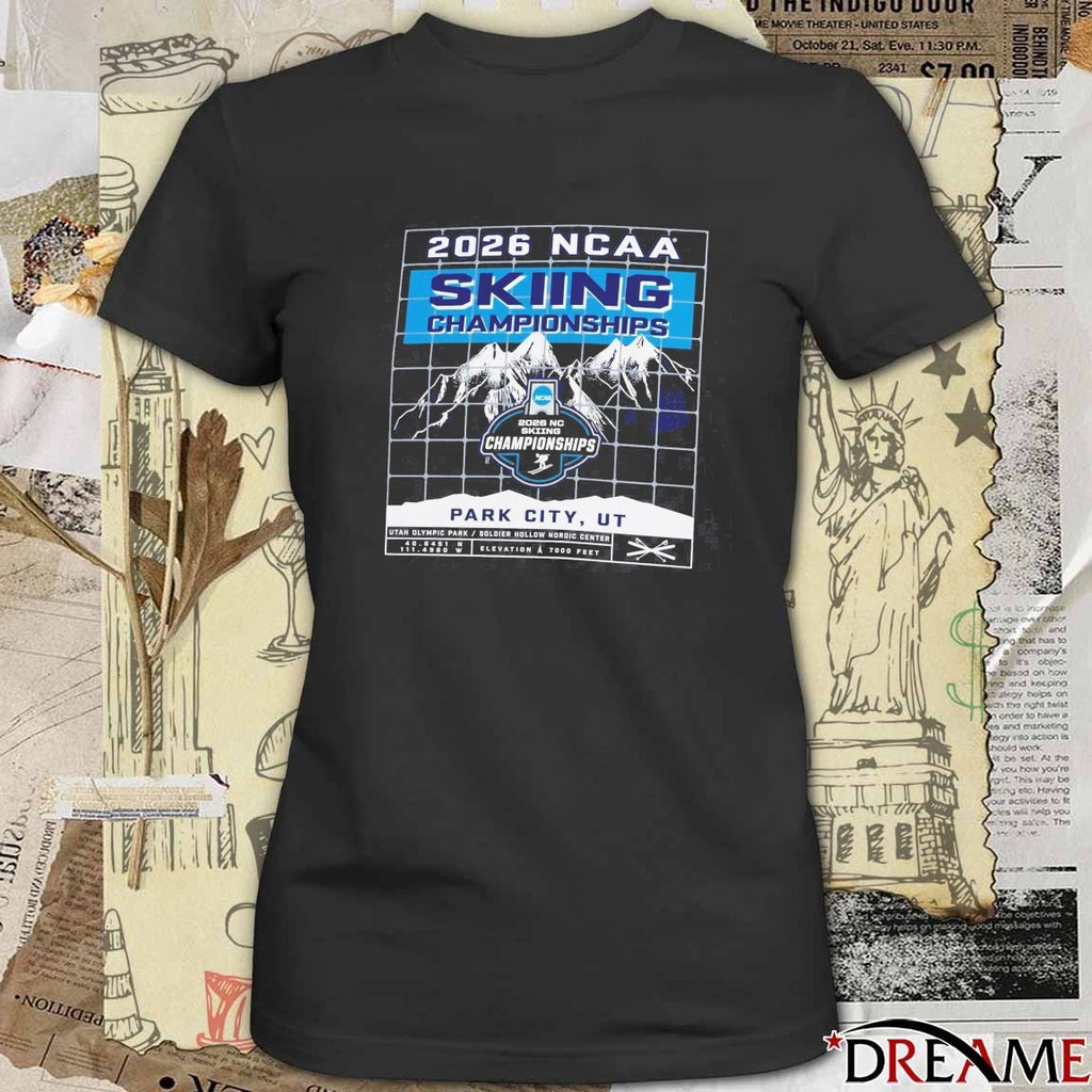 2026 NCAA Skiing Championships Park City, Utah Olympic Park Soldier Hollow Nordic Center t-shirt