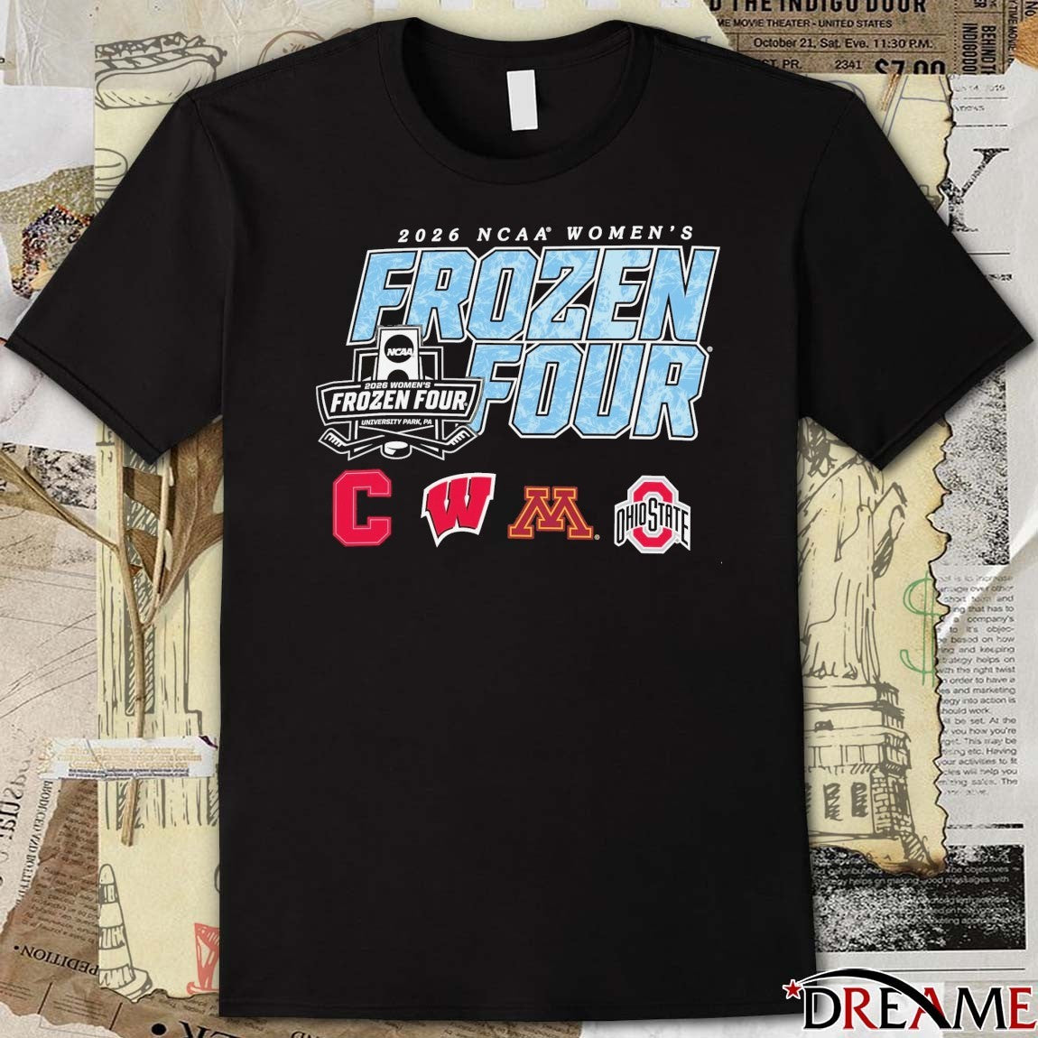 2026 NCAA Women’s Ice Hockey Tournament Frozen Four Pennsylvania t-shirt