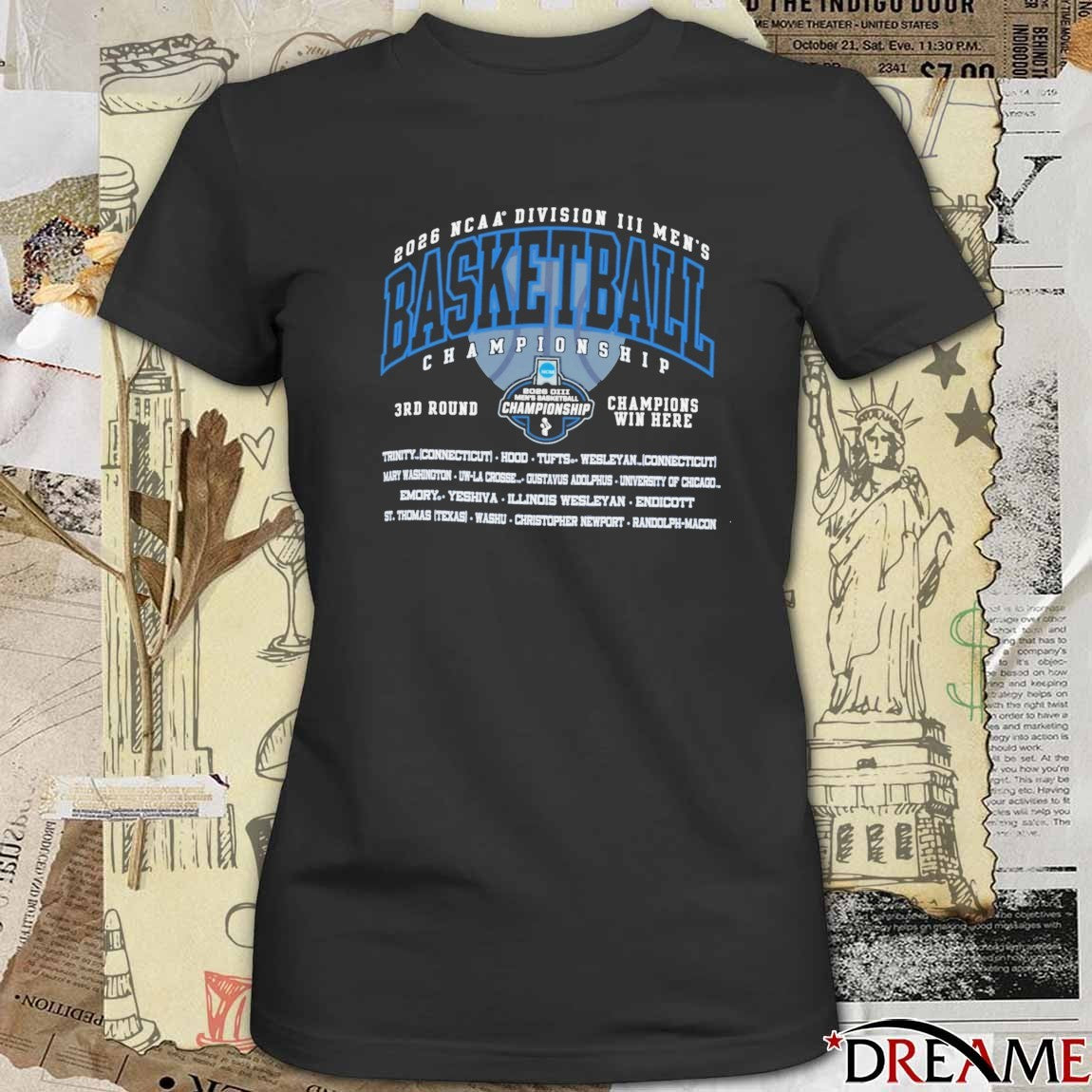 2026 Ncaa Division Iii Men’s Basketball Championship Tournament All Names Team t-shirt