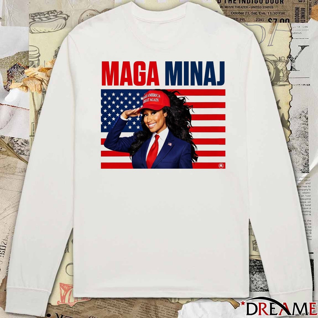 2026 Nicki Minaj MAGA Make America Great Again USA Flag t-shirt