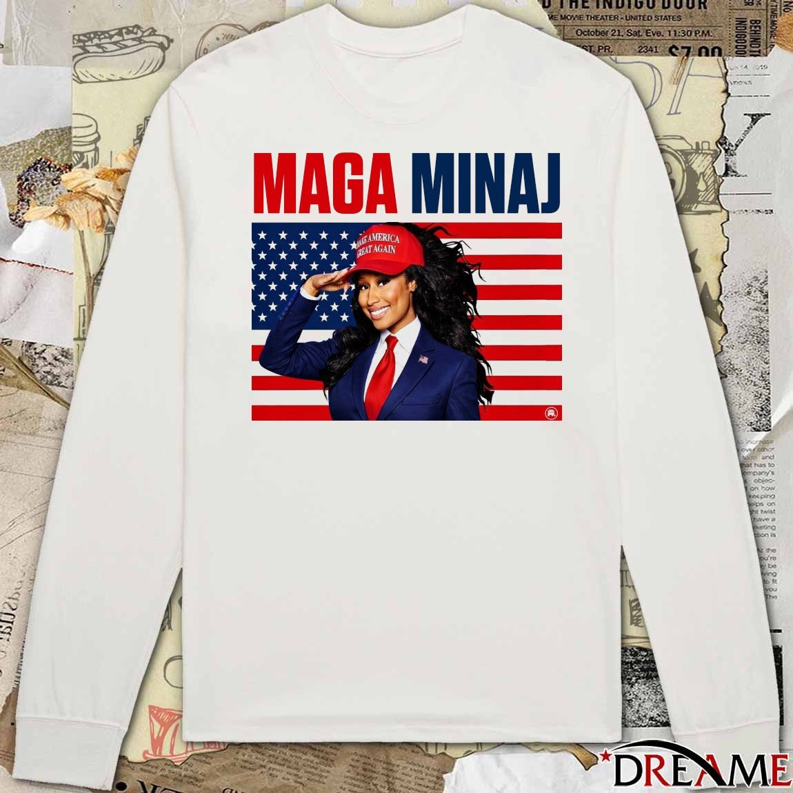 2026 Nicki Minaj MAGA Make America Great Again USA Flag t-shirt