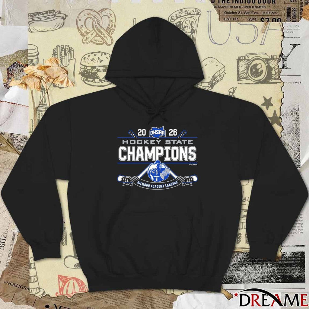 2026 OHSAA Hockey State Champions Gilmour Academy Lancers t-shirt