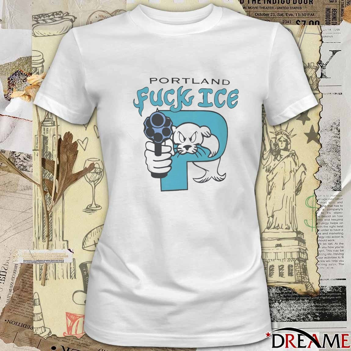 2026 Portland Fuck ICE t-shirt